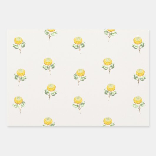 Marigold & Daisy Gift Wrap Set Geschenkpapier Set (Vorderseite 3)