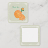 Marigold "Danke" Flachnote Card Mitteilungskarte (Vorne/Hinten)