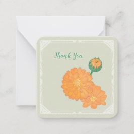 Marigold "Danke" Flachnote Card Mitteilungskarte