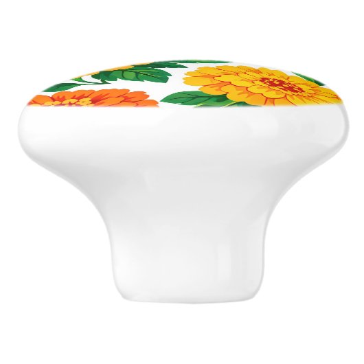 Marigold  Drawer pull Keramikknauf (Seitenansicht)