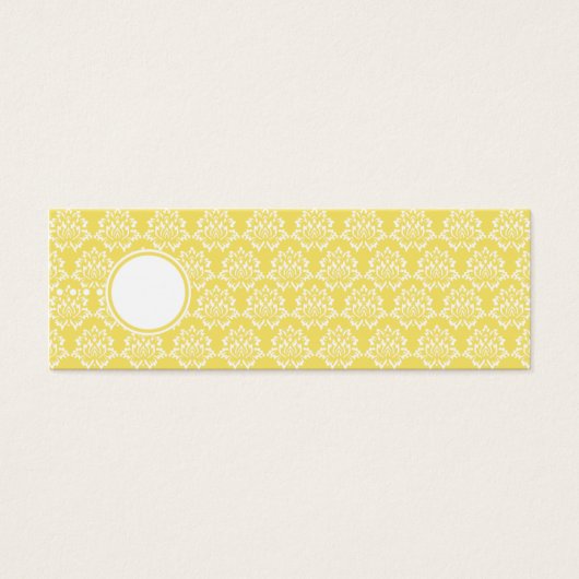 Marigold Favor Tags Skinny Visitenkarten (Vorderseite)
