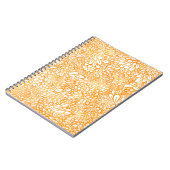 Marigold Floral: Einfaches Orangenmuster Notizblock (Linke Seite)