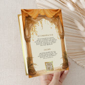 Marigold Floral Yellow South Indian Mandap Wedding Einladung