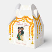 Marigold Garlands Glocken mit Tamil Telugu-Brauch Geschenkschachtel (Rückseite)