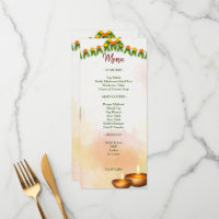 Marigold Garlands mit Hindu-Paar Tamil Hochzeit