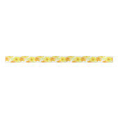 Marigold Gelbe Aquarellfarbenband Blume Satinband (Vorderseite)