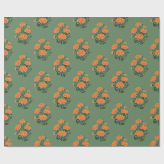 Marigold Green Packpapier (Flach)