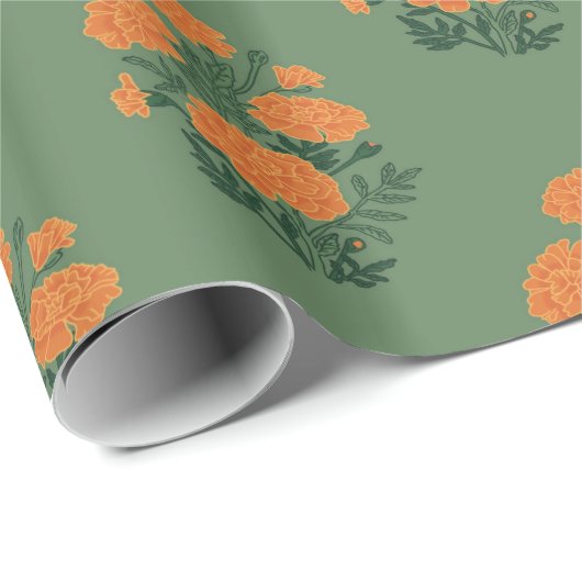 Marigold Green Packpapier (Rolleneckpunkt)