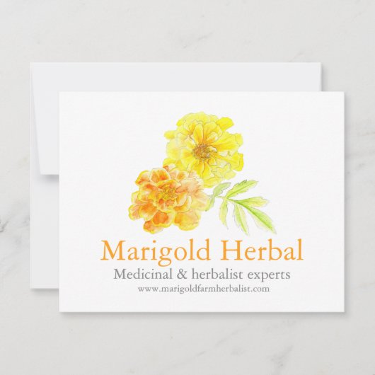 Marigold herbalists medicinal three products info (Vorderseite)