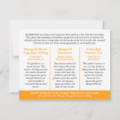 Marigold herbalists medicinal three products info (Rückseite)