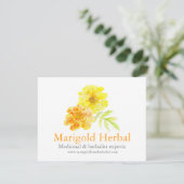 Marigold Kräuterhalskarte (Stehend Vorderseite)