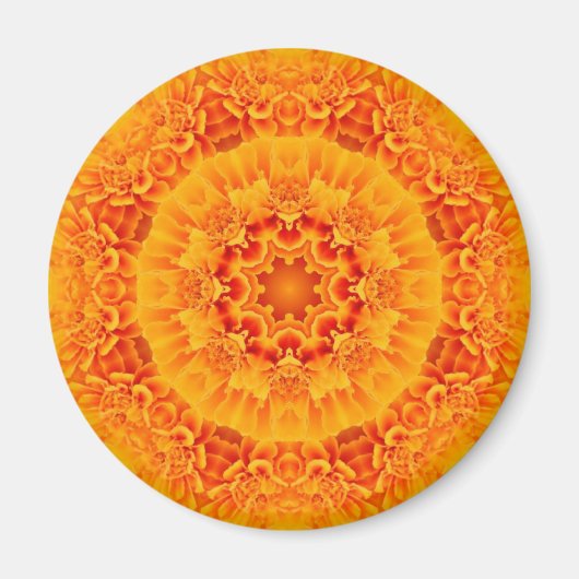 Marigold Mandala Magnet (Vorne)