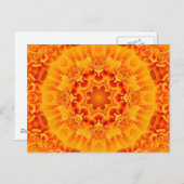 Marigold Mandala Postkarte (Vorne/Hinten)