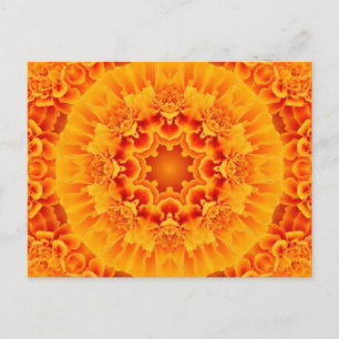 Marigold Mandala Postkarte