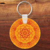 Marigold Mandala Schlüsselanhänger (Vorderseite)