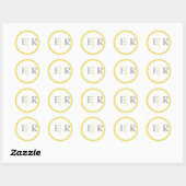 Marigold Monogram Stickers (Blatt)
