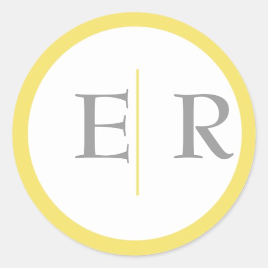 Marigold Monogram Stickers (Vorderseite)