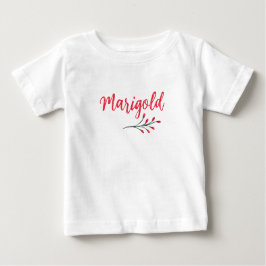 Marigold Name Custom Red Xmas Christmas Classic  Baby T-shirt