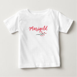 Marigold Name Custom Rot Xmas Weihnachten Klassike Baby T-shirt