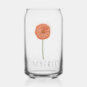 MARIGOLD Oktober Birth Blume Individuelle Name Dosenglas (Rückseite)