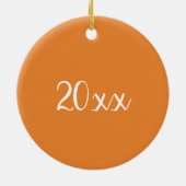 Marigold Orange Blume Naturfotografie Garten Keramik Ornament (Hinten)