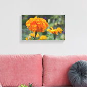 Marigold Orange Blume Naturfotografie Garten Leinwanddruck (Insitu (Wohnzimmer))
