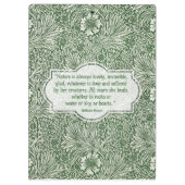 Marigold pattern - William Morris Klemmbrett (Rückseite)