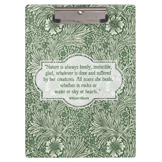 Marigold pattern - William Morris Klemmbrett (Vorderseite)