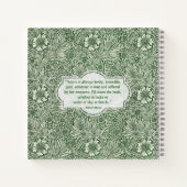 Marigold pattern - William Morris Notizblock (Rückseite)