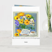 MARIGOLD POSY ~ Freundschaftskarte Dankeskarte (Rückseite)