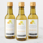 Marigold product inhalts and Strichcode label Weinetikett (Flaschen)