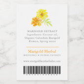 Marigold product inhalts and Strichcode label Weinetikett (Einzelnes Label)