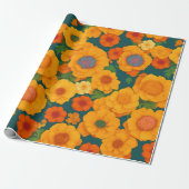 Marigold Rainbow Personalisiertes Muster Geschenkpapier (Ungerollt)