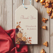 Marigold Rustic Boho Herbstblütenhochzeit Geschenkanhänger