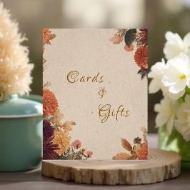 Marigold Rustic Floral Wedding Cards & Gifts Zeich Fotodruck