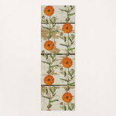 Marigold Rustic Floral Yoga Yogamatte (Vorderseite)
