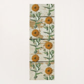 Marigold Rustic Floral Yoga Yogamatte (Rückseite)