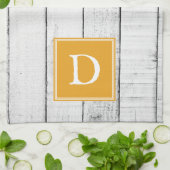 Marigold Rustic Monogram Handtuch (Gefaltet)