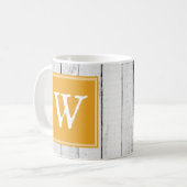 Marigold Rustic Monogram Tasse (Vorderseite Links)