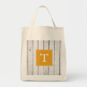 Marigold Rustic Monogram Tote Bag Tragetasche (Vorne)