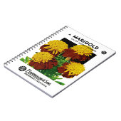 Marigold Seed Packet Label Notizblock (Linke Seite)