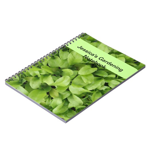 Marigold Seedlings Custom Gardening Notebook Notizblock (Linke Seite)