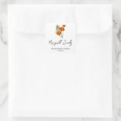 Marigold Seeds Quadratischer Aufkleber (Tasche)