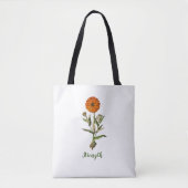 Marigold Stärke Inspiration Blumenbeutel Tasche (Vorderseite)