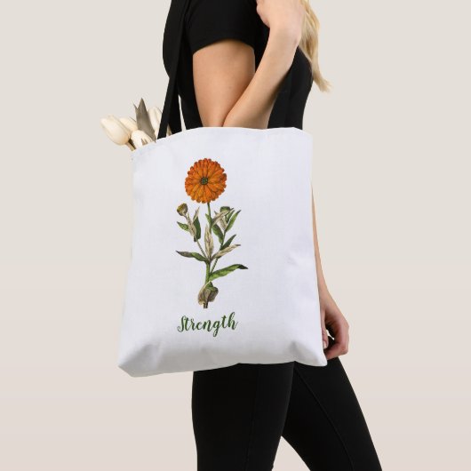 Marigold Stärke Inspiration Blumenbeutel Tasche (Von Nahem)