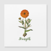 Marigold Stärke Inspirational Magnetic Card Magnetkarte (Vorderseite)