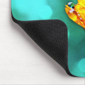 Marigold über Aqua Mousepad (Ecke)