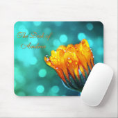 Marigold über Aqua Mousepad (Mit Mouse)