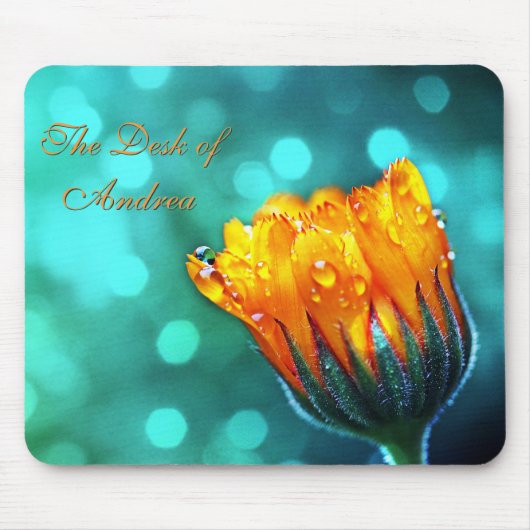 Marigold über Aqua Mousepad (Vorne)