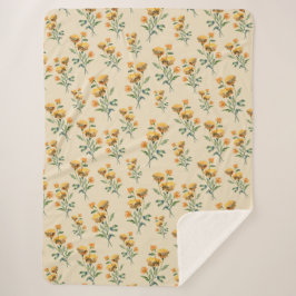 Marigold Vertical Sherpa Blanket Sherpadecke